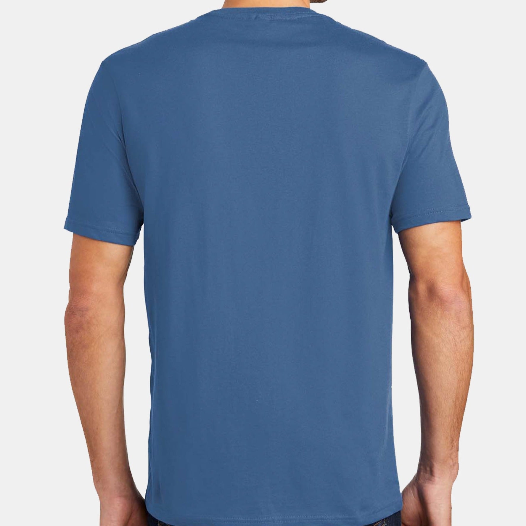 Men's T-Shirt Heather Blue/White